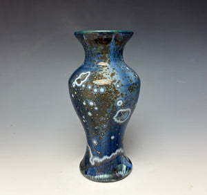 Cobalt Galaxy Crystalline Glazed Vase 6