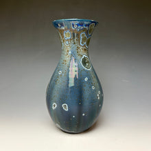 Load image into Gallery viewer, Cobalt Galaxy Crystalline Glazed Vase 12
