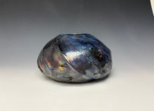 Load image into Gallery viewer, Blue Copper Raku AirPlant Vase #6
