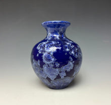 Load image into Gallery viewer, Winter Sky Blue Crystalline Glazed Mini Vase #4
