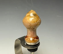 Load image into Gallery viewer, Crystalline Glazed Bottle Stopper- Iced Caramel 2
