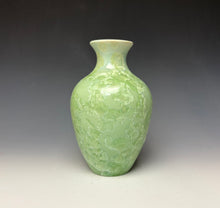 Load image into Gallery viewer, Crystalline Glazed Vase - Mint Green
