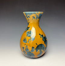 Load image into Gallery viewer, Blue and Orange Crystalline Glazed Vase 3
