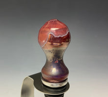 Load image into Gallery viewer, Crystalline Glazed Bottle Stopper- Ruby #3
