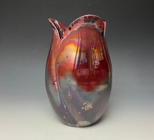 Tulip Vase- Ruby #3