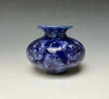 Load image into Gallery viewer, Winter Sky Blue Crystalline Glazed Mini Vase #6
