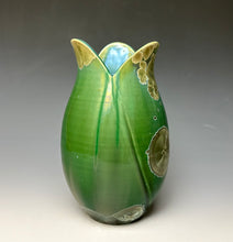 Load image into Gallery viewer, Tulip Vase- Green Galaxy
