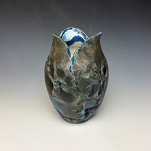 Load image into Gallery viewer, Tulip Vase- Cobalt Galaxy #2

