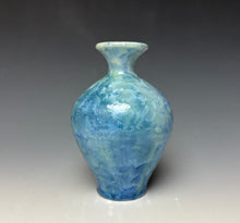 Load image into Gallery viewer, Teal Blue Crystalline Glazed Mini Vase 4
