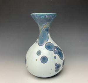 Bluestone Crystalline Glazed Vase