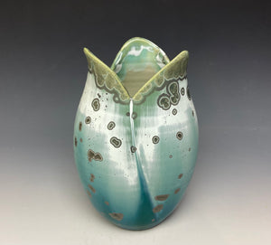 Tulip Vase- Wintergreen #4