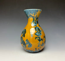 Load image into Gallery viewer, Blue and Orange Crystalline Glazed Vase 3
