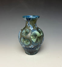 Load image into Gallery viewer, Cobalt Galaxy Crystalline Glazed Mini Vase 3
