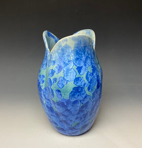 Tulip Vase- Teal #4