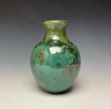 Load image into Gallery viewer, Emerald Green Crystalline Glazed Mini Vase 5
