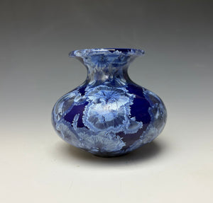 Winter Sky Blue Crystalline Glazed Mini Vase #4