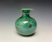 Load image into Gallery viewer, Emerald Green Crystalline Glazed Mini Vase 4
