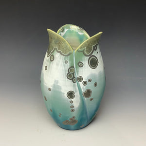 Tulip Vase- Wintergreen #3