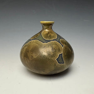 Iron Galaxy Crystalline Glazed Mini Vase 4
