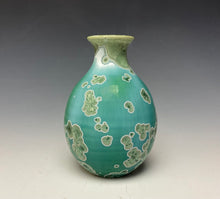 Load image into Gallery viewer, Emerald Green Crystalline Glazed Mini Vase 3
