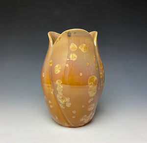 Tulip Vase- Iced Caramel #2