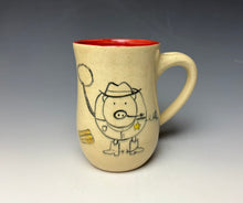 Load image into Gallery viewer, Cowboy Pig Mug- Red
