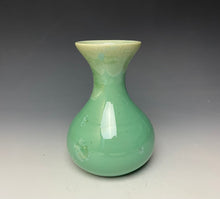 Load image into Gallery viewer, Light Green Crystalline Glazed Mini Vase
