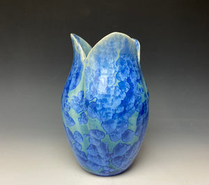 Tulip Vase- Teal #4