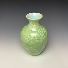 Load image into Gallery viewer, Crystalline Glazed Vase - Mint Green
