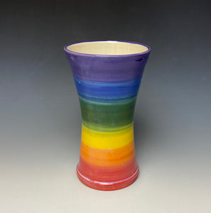 Rainbow Vase - Purple Top