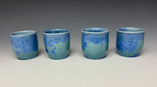 Load image into Gallery viewer, Light Teal Crystalline Sake Cup
