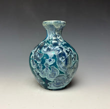 Load image into Gallery viewer, Aqua Crystalline Glazed Mini Vase 3

