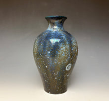 Load image into Gallery viewer, Cobalt Galaxy Crystalline Glazed Vase 5
