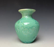 Load image into Gallery viewer, Light Green Crystalline Glazed Mini Vase #2
