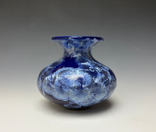 Load image into Gallery viewer, Winter Sky Blue Crystalline Glazed Mini Vase #4
