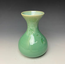 Load image into Gallery viewer, Light Green Crystalline Glazed Mini Vase
