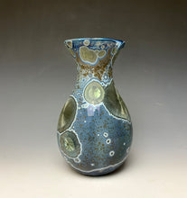 Load image into Gallery viewer, Cobalt Galaxy Crystalline Glazed Vase 4
