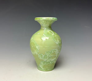 Crystalline Glazed Mini Vase - Mint Green 5