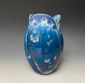 Tulip Vase- Atlantic Storm Blue #4