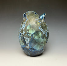 Load image into Gallery viewer, Tulip Vase- Cobalt Galaxy #1

