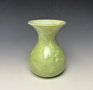 Crystalline Glazed Mini Vase - Mint Green