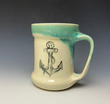 Load image into Gallery viewer, Anchor Mug- Seafoam Green
