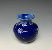 Load image into Gallery viewer, Winter Sky Blue Crystalline Glazed Mini Vase #3
