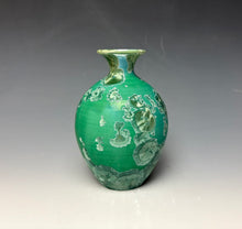 Load image into Gallery viewer, Emerald Green Crystalline Glazed Mini Vase 3
