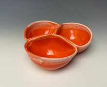 Load image into Gallery viewer, Triple Dip Dish- Intense Orange
