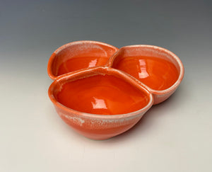 Triple Dip Dish- Intense Orange