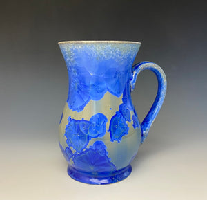 Crystalline Glazed Mug 16 oz- Blue and Tan Ombre