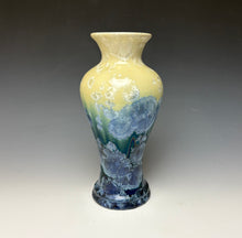 Load image into Gallery viewer, Crystalline Vase in Cream and Blue
