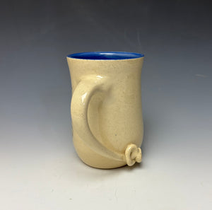 Hippie Pig Mug- Bright Blue