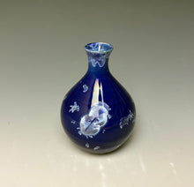 Load image into Gallery viewer, Winter Sky Blue Crystalline Glazed Mini Vase #2
